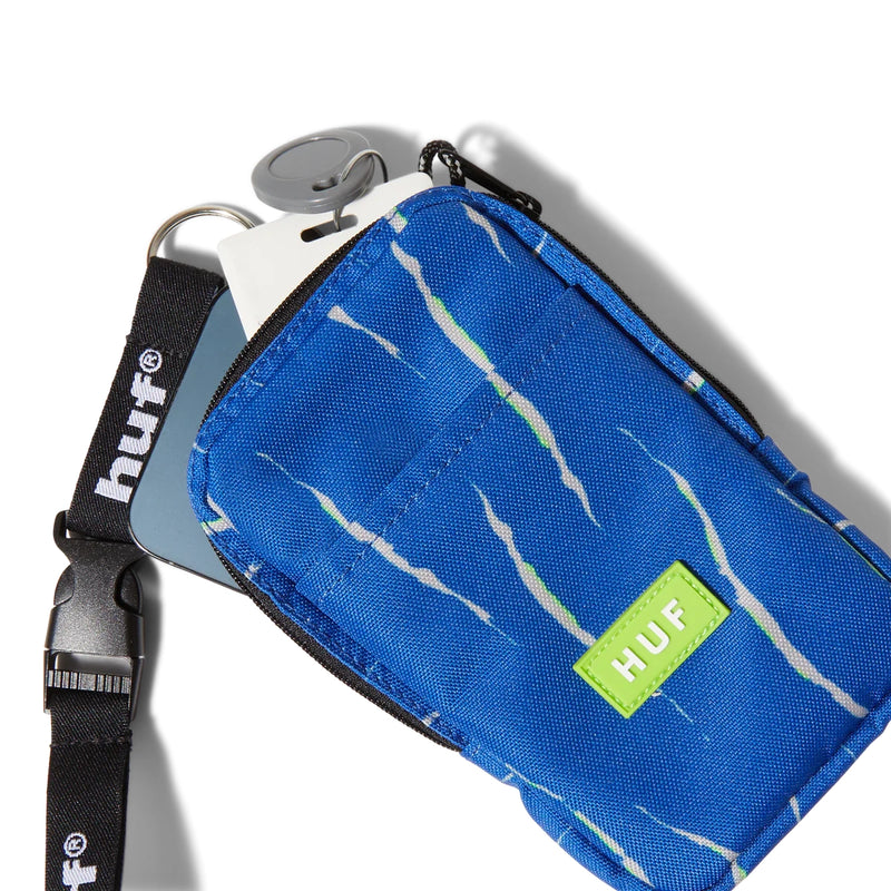 Sacs - Huf - Recon Striped Lanyard Pouch // Blue - Stoemp