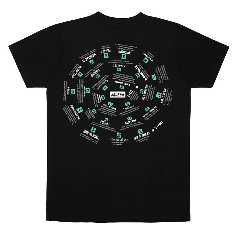 T-shirts - Jacker - Spiral Game T-shirt // Black - Stoemp