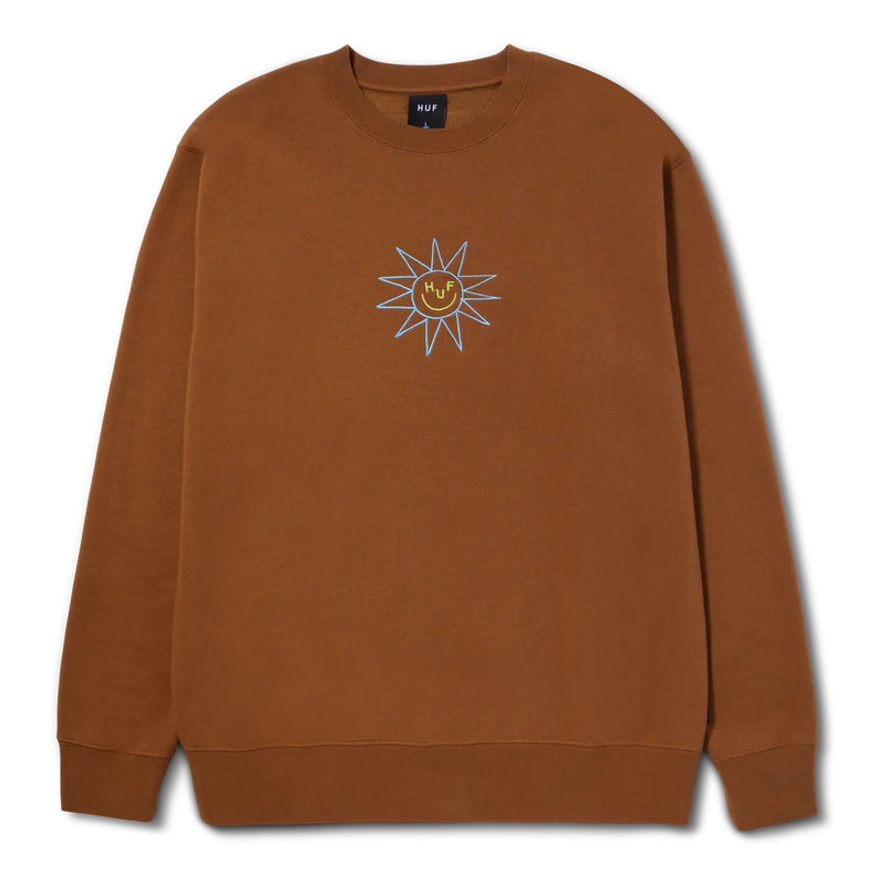 Sweats sans capuche - Huf - Sun Guy Embroidered Crewneck // Rubber - Stoemp