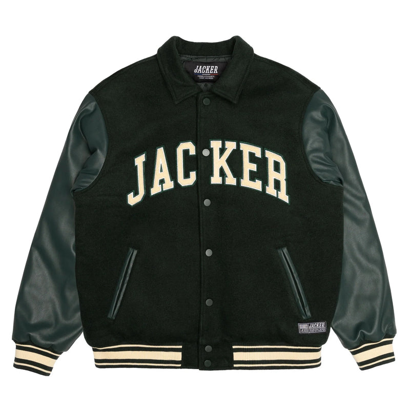 Stingy Varsity Jacket // Green