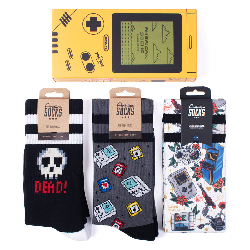 Pack de 3 Chaussette American Socks Gamer Box Unisexe Vue de face