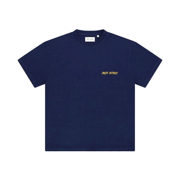 T-Shirt Arbor Antwerp Ecologique Navy Vue de face