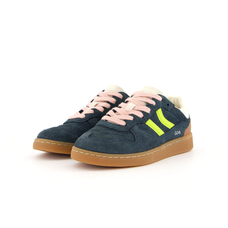 Three-quarter view of Coolway Goal Navy sneakers for men 