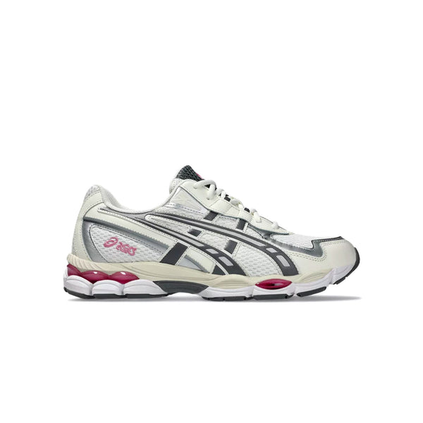 Side view of ASICS GEL-NYC 2055 in Cream Carbon with layered retro design