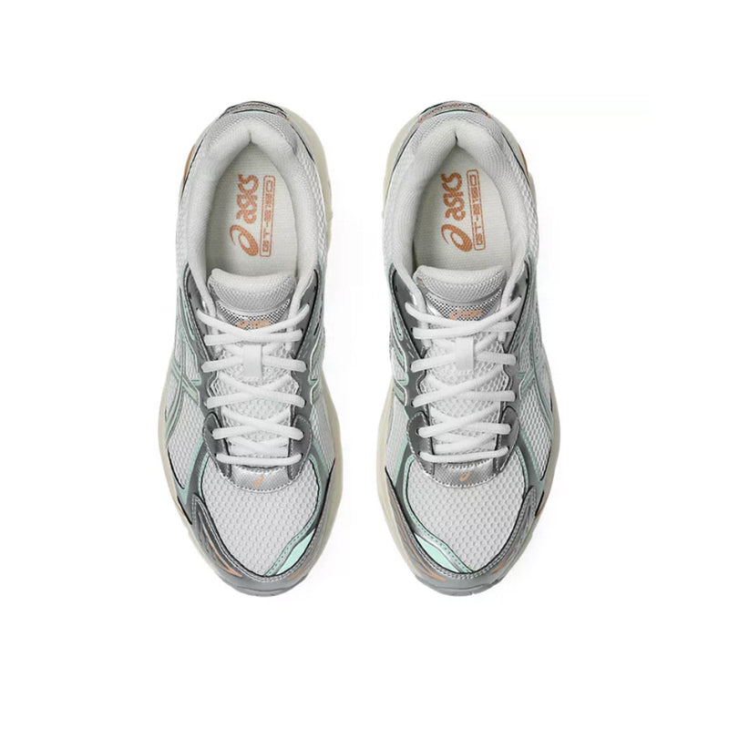 Asics GT-2160 top view breathable mesh white mint tint details