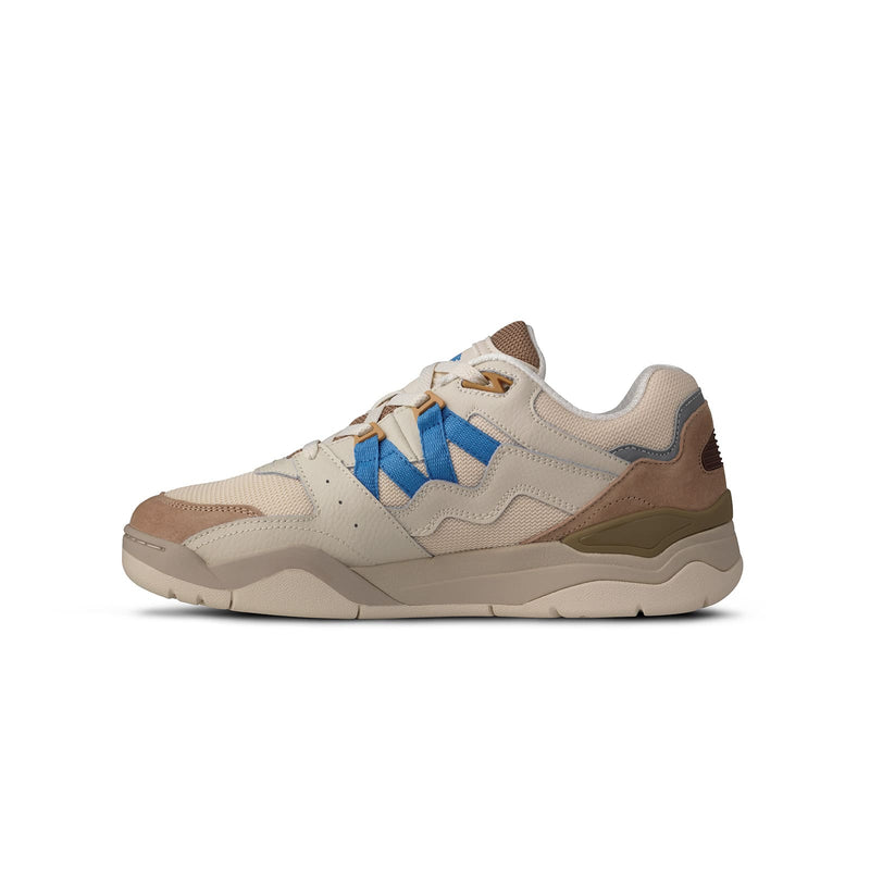 Karhu fusion XT Sneakers brunes et bleu pour hommes vue de l'intérieur