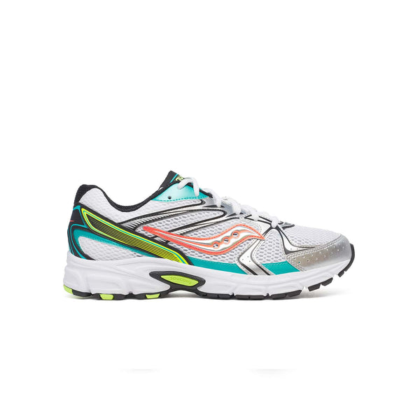 Side view of Saucony Ride Millenium white mutant women’s sneaker S70812-25