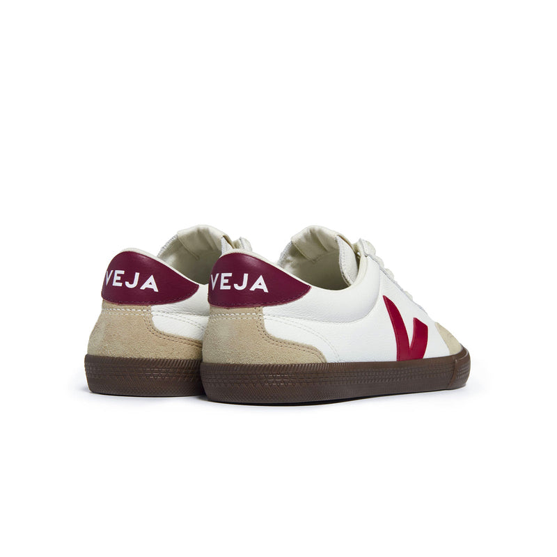 Volley OT Leather - White / Pekin / Bark