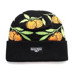 Clementine Jacquard Beanie // Black