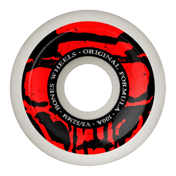Roues Bones Wheels Rouge v5 52mm 100A vue de face