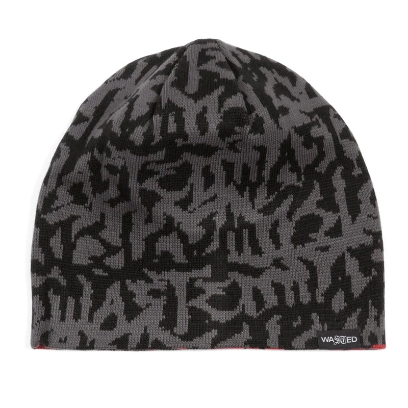 Brow Beanie Reverse Feeler // Charcoal/Fire Red