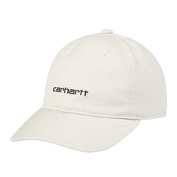 Canvas Script Cap // White/Black