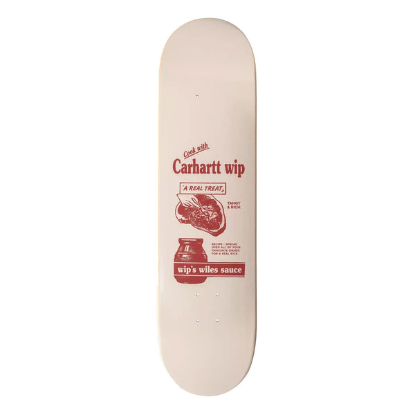 skate carhartt beige et rouge 