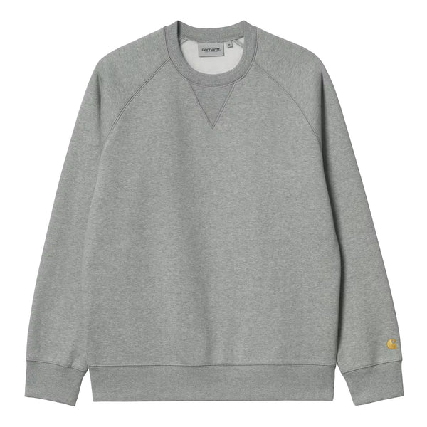 Sweat chase gris Carhartt vu de face