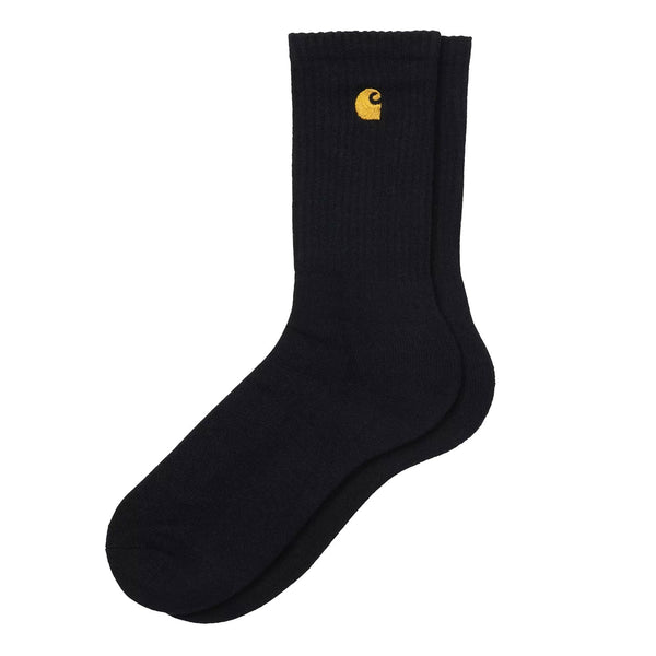Chaussettes Carhartt Chase noires et dorées