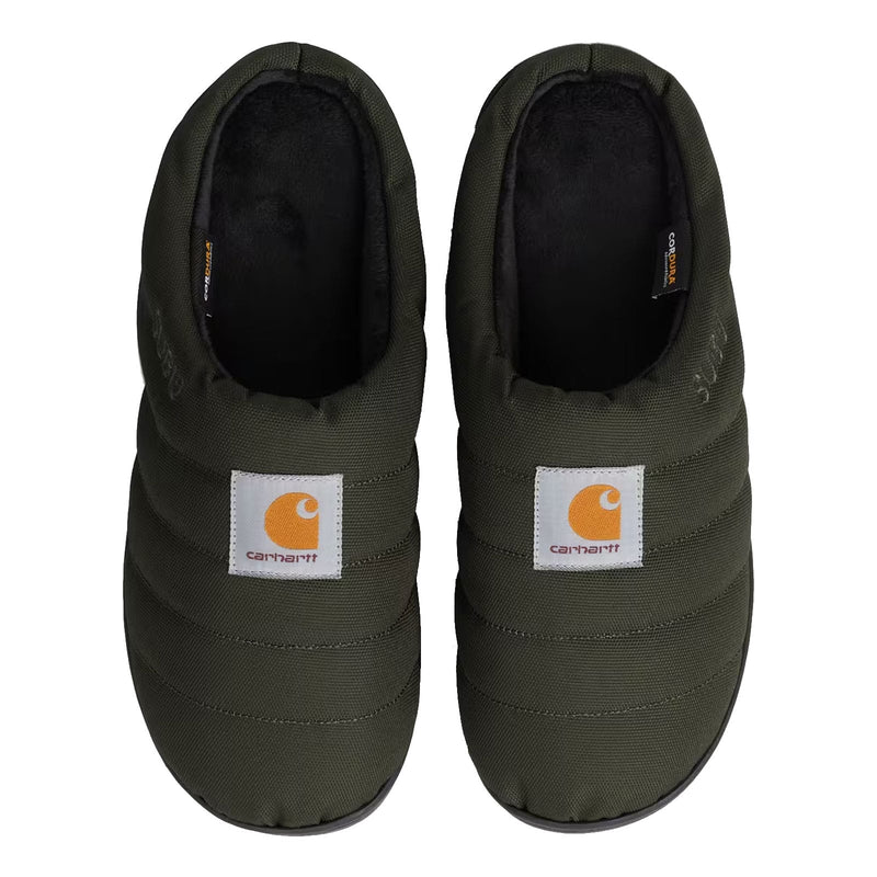 Pantoufles Carhartt Olive Cordura Unisexe Vue de haut