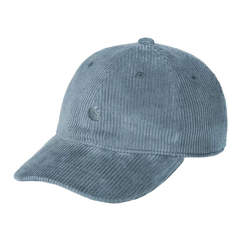 Casquette Carhartt velours bleu vue de face