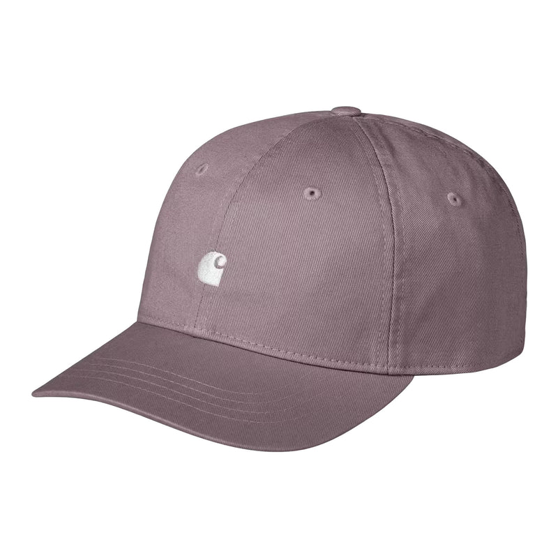 Casquette Carhartt Rose logo blanc Unisexe Vue de face 