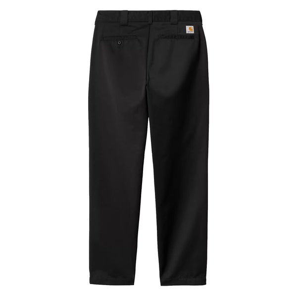 Pantalon Carhartt Chino Noir Homme vue de dos