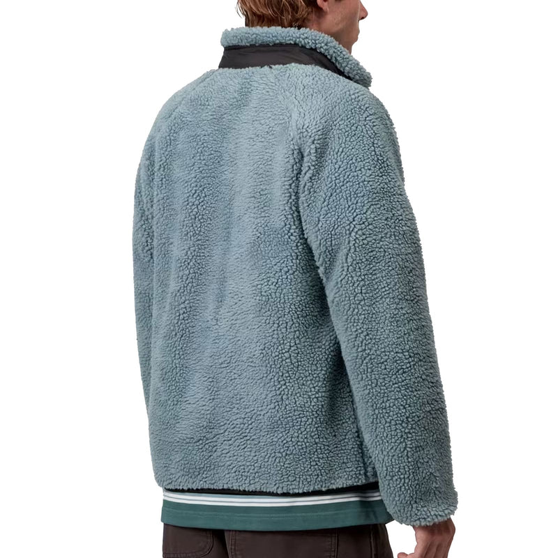 Veste Carhartt Polaire Bleu Unisexe vue de dos mannequin