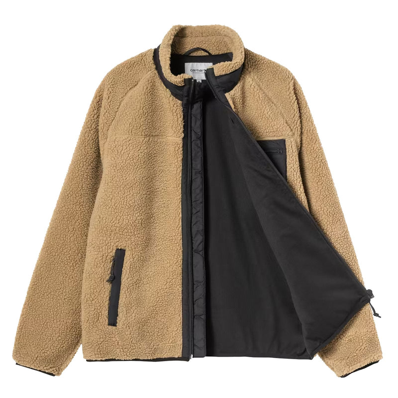 Veste Carhartt Polaire Brun Unisexe Vue de face ouverte 