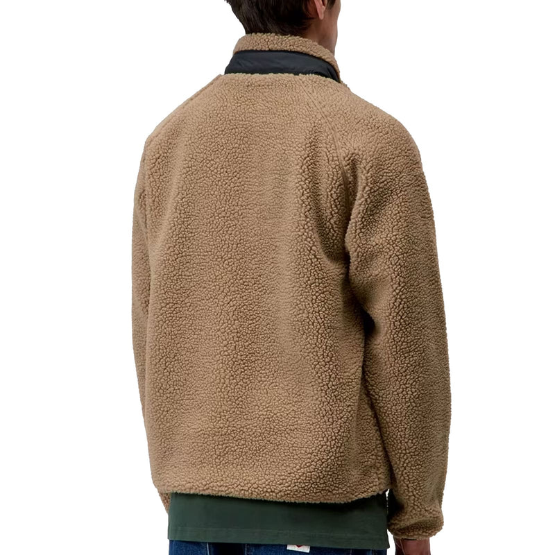 Veste Carhartt Polaire Brun Unisexe Vue de dos mannequin 