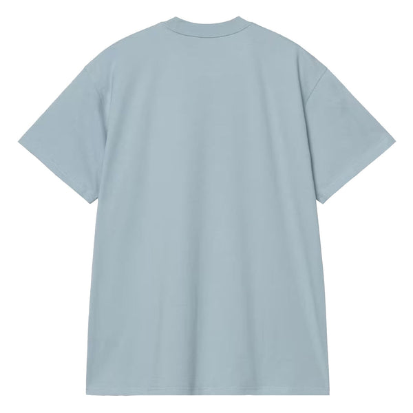 T-shirt Carhartt Bleu Clair Homme - Vue de dos 