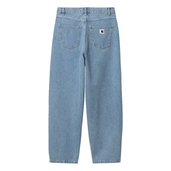Pantalon Baggy Jeans Carhartt Bleu Clair Femme - Vue de dos