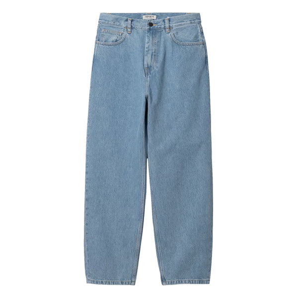 Pantalon Baggy Jeans Carhartt Bleu Clair Femme - Vue de face 