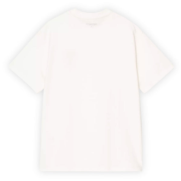 T-shirt carhartt blanc cassé femme broderie trèfle clover vue de dos 