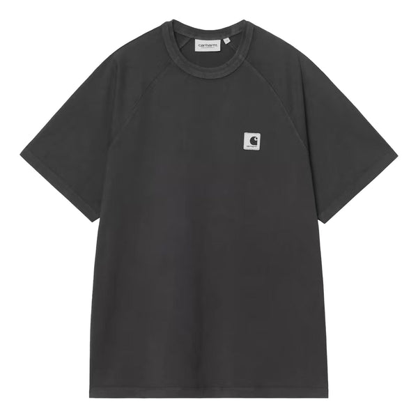 T-shirt Carhartt noir délavé femme - vue de face 