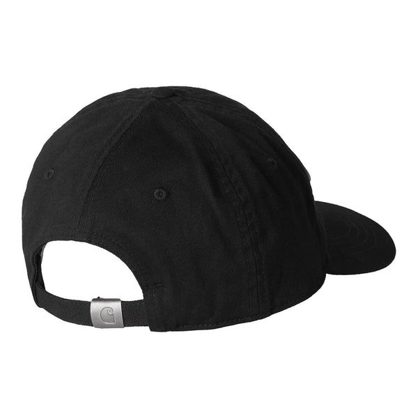 Casquette Carhartt Noir avec broderie Carhartt Wip en rose a l'avant - Vue de dos 