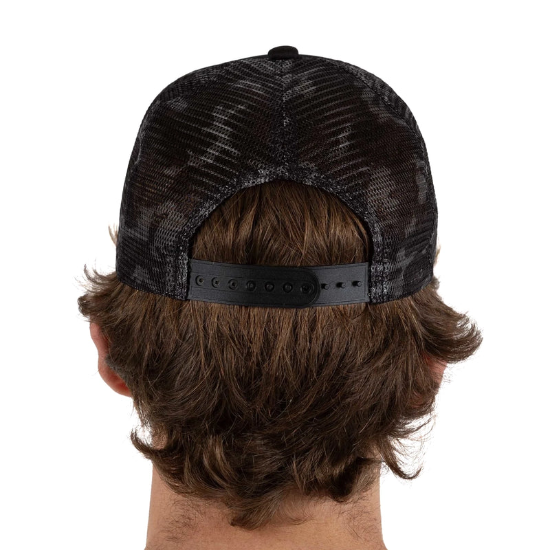 Cap Trucker Nation Faux Leather // Black