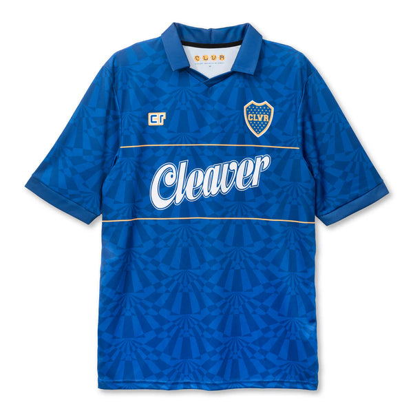 Maillot de football bleu boca vue de face