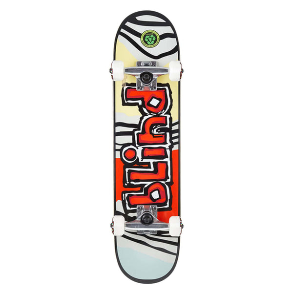 Skateboard complet Blind Orange Tiger Striped pour enfant vue de face