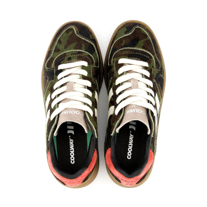 sneakers coolway femmes militaires vue du haut