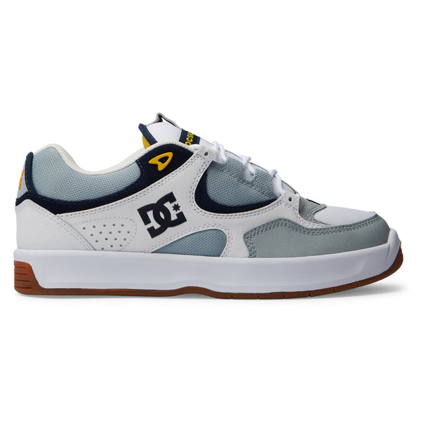 Chaussure de Skate DC Shoes Blanc Gris Homme vue de coté droit
