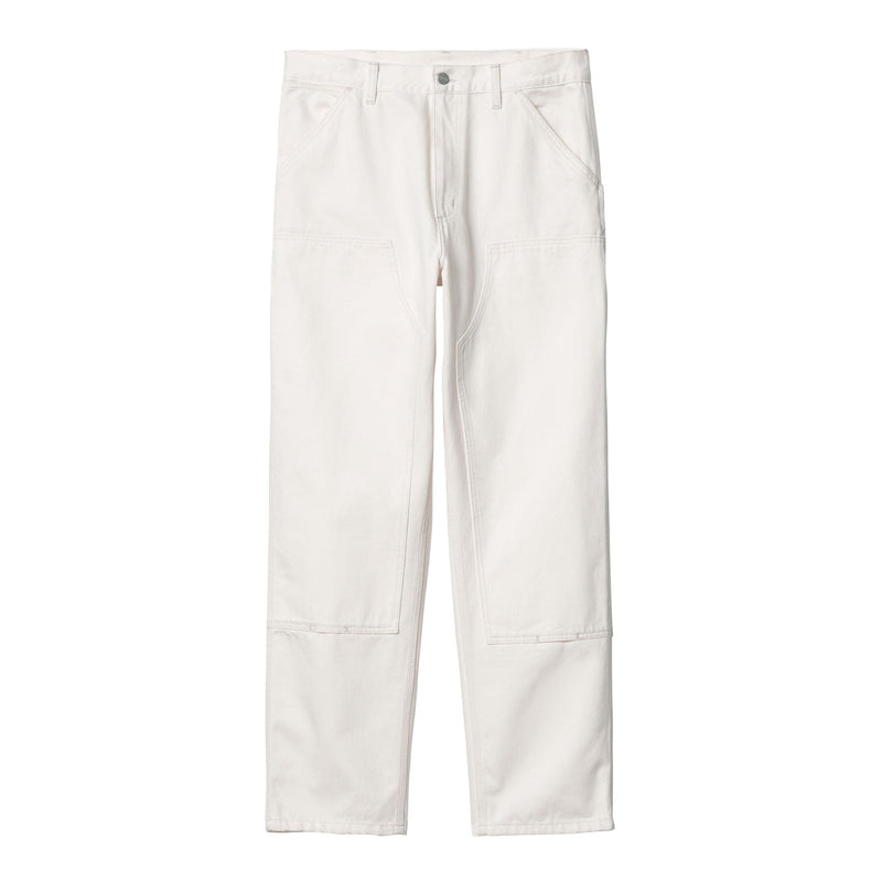 Pantalons - Carhartt WIP - Double Knee Pant // White Rinsed - Stoemp