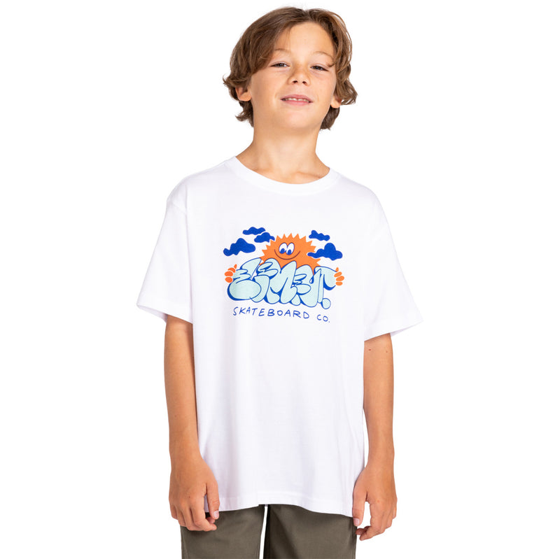 Bubble Sun SS Tee // Youth // White