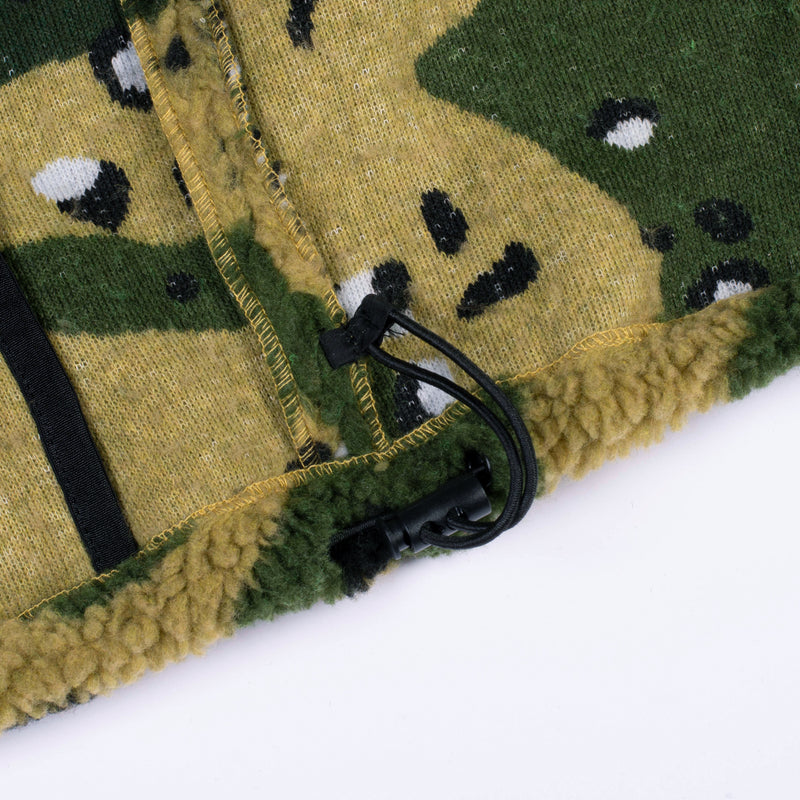 Fuc Hoodie Zip Camouflage Vue Détail Cordon Serrage Bas