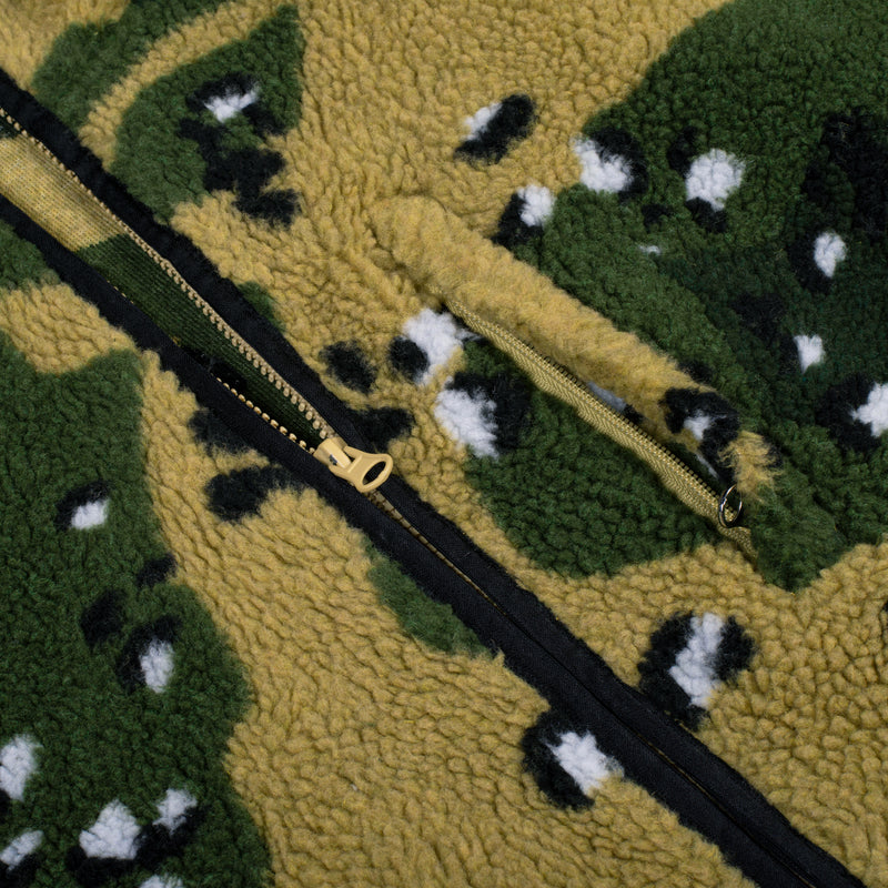 Fuc Hoodie Zip Camouflage Vue Détail Tirette