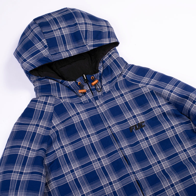 Fuc Veste Reversible Bleu Vue Détail Capuche 