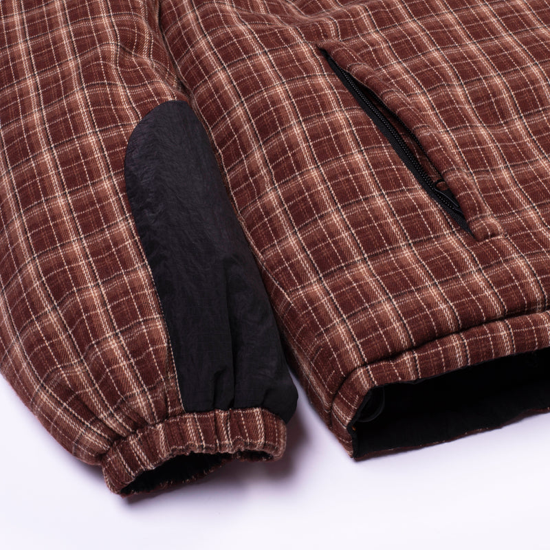 Fuc Veste Reversible Brune Vue Manche Bas