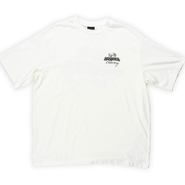 Goodies Sportive T-Shirt Blanc Homme Vue de Face
