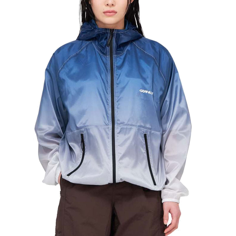 Gramicci Veste Bleu Dégradé Vue de face mannequin
