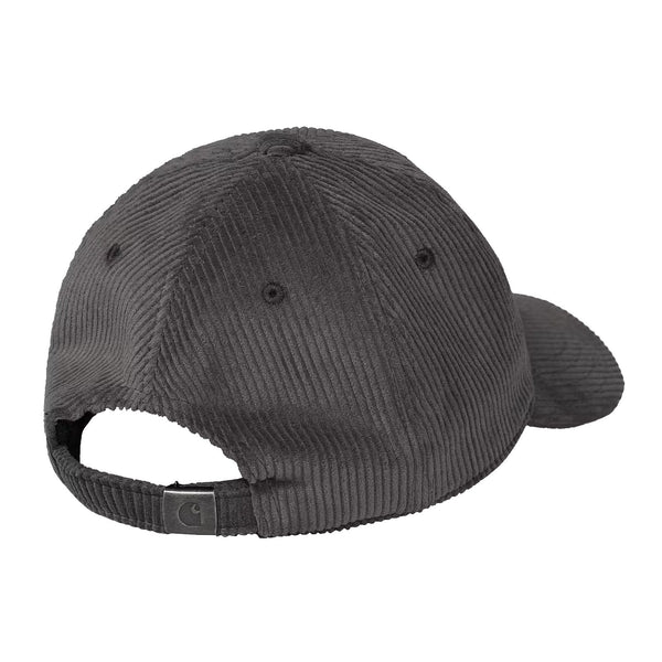 Casquette carhartt grise foncé en velours vue de dos 