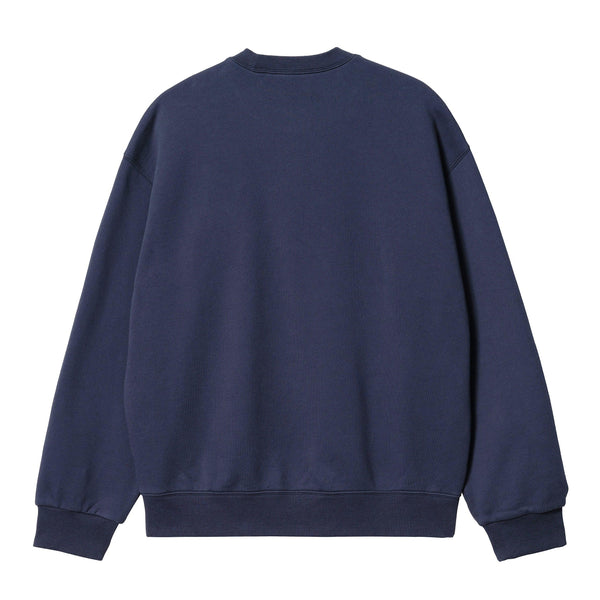 Sweats sans capuche - Carhartt WIP - Heart Patch Sweat // Blue - Stoemp