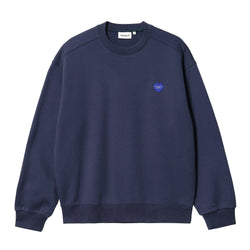 Sweats sans capuche - Carhartt WIP - Heart Patch Sweat // Blue - Stoemp