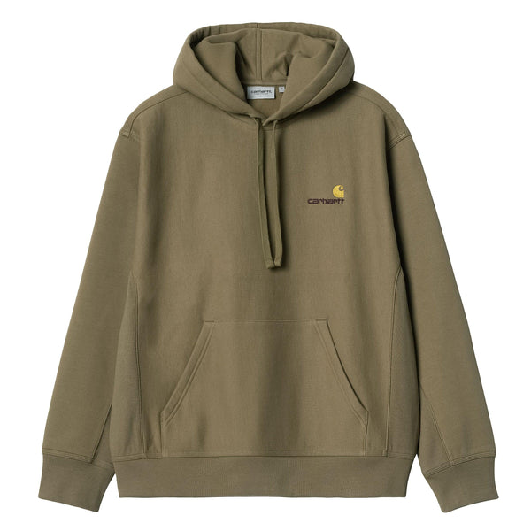 Sweats à capuche - Carhartt WIP - Hooded American Script Sweat // Larch - Stoemp