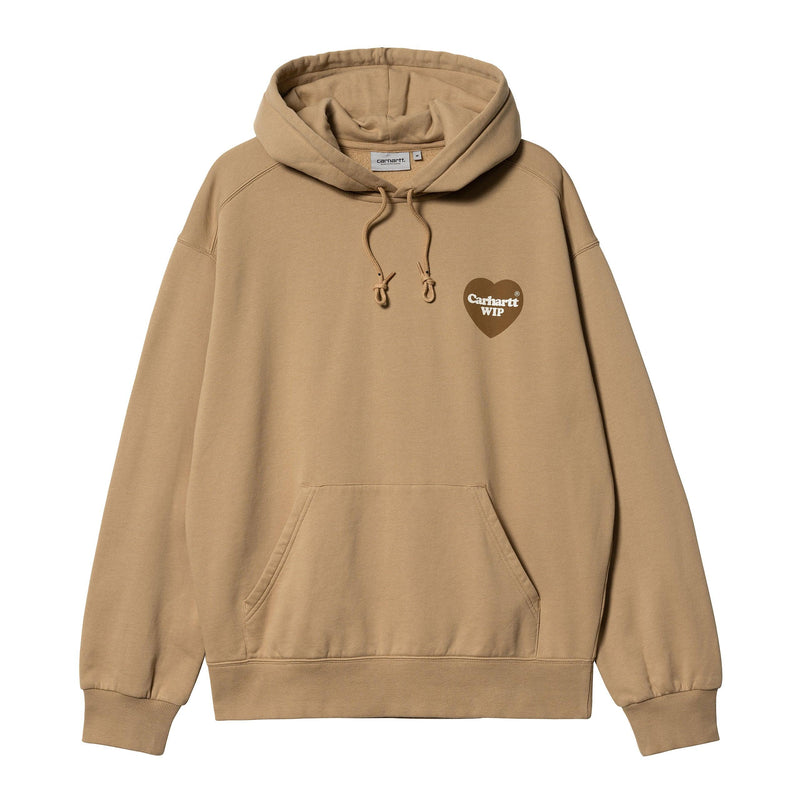 Sweats à capuche - Carhartt WIP - Hooded Heart Sweat // Dusty H Brown - Stoemp